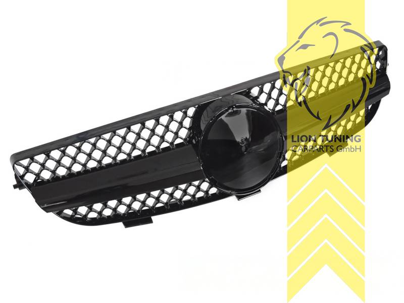 Original Mercedes Emblem wird übernommen, schwarz glänzend, ABS Kunststoff, Eintragungsfrei / als Ersatzteil verwendbar