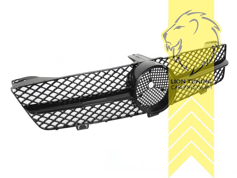 Original Mercedes Emblem wird übernommen, schwarz glänzend, ABS Kunststoff, Eintragungsfrei / als Ersatzteil verwendbar