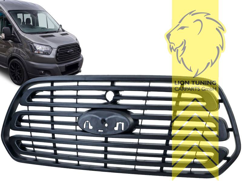 mit Emblemaufnahme, schwarz matt, ABS Kunststoff, Eintragungsfrei / als Ersatzteil verwendbar