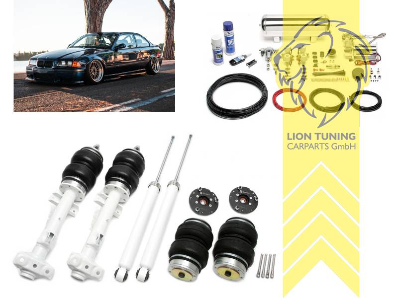 11,5L Tank chrom / ViAir Kompressor chrom, fest, weiss, nicht passend für Compact, nicht passend für M3, Stahl verzinkt, Eintragungspflichtig / Teilegutachten wird nach Kauf spezifisch ausgestellt