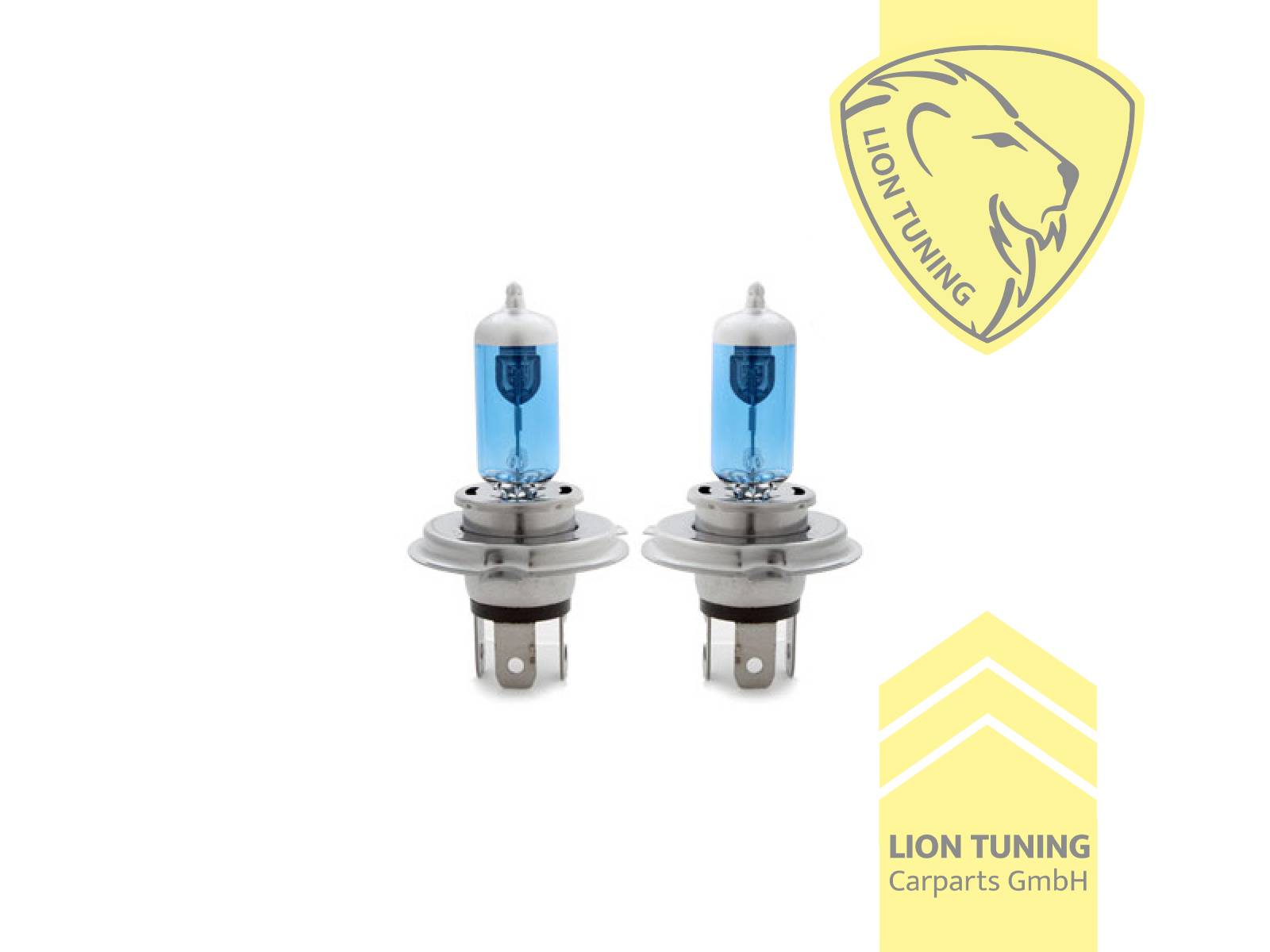 Halogen, 6000K, H4, 60W, Scheinwerfer, 12 V, Eintragungsfrei / mit E-Prüfzeichen