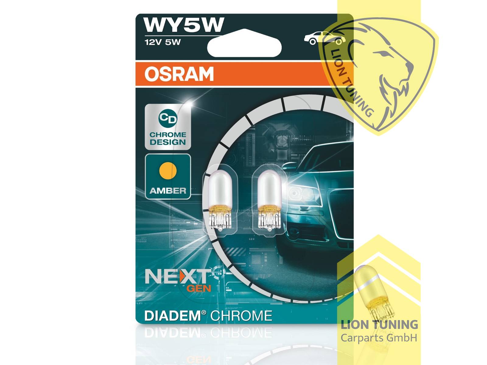 Halogen, W5W, T10, T10 - Glassockel, geeignet für Seitenblinker, Blinker, 12 V, Eintragungsfrei / mit E-Prüfzeichen