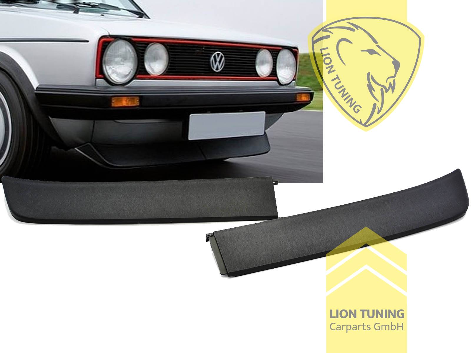 nicht passend für Golf 1 Cabrio Facelift mit Karmann Stoßstange, PP Kunststoff, schwarz mit Struktur - wie original, Eintragungsfrei / als Ersatzteil verwendbar