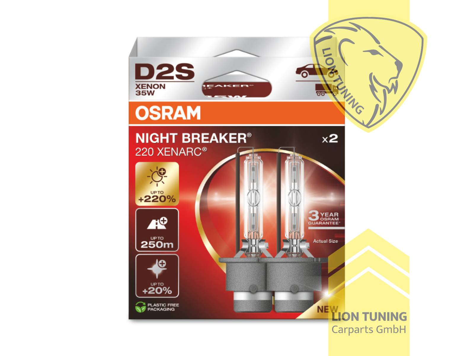 Xenon, HID, 4500K, D2S, 35W, Scheinwerfer, 12 V, Eintragungsfrei / mit E-Prüfzeichen