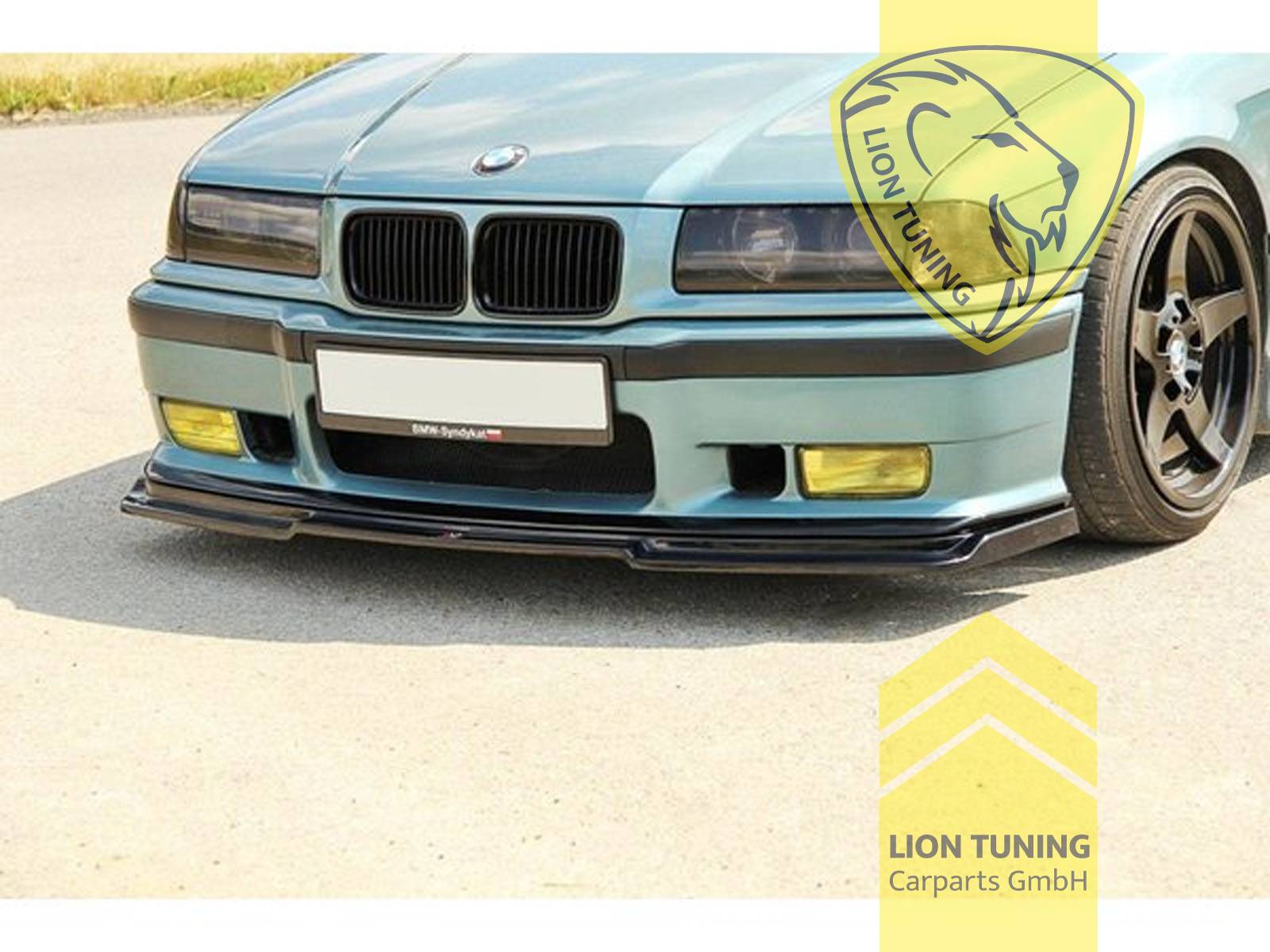 schwarz glänzend, Nur passend für M-Paket oder M3 Stoßstange in Verbindung mit den Original BMW oder Zubehör GT Ecken, Teilenummer 51 11 2 264 030- rechts, 51 11 2 264 029-links, ABS Kunststoff, Eintragungsfrei / mit ABE