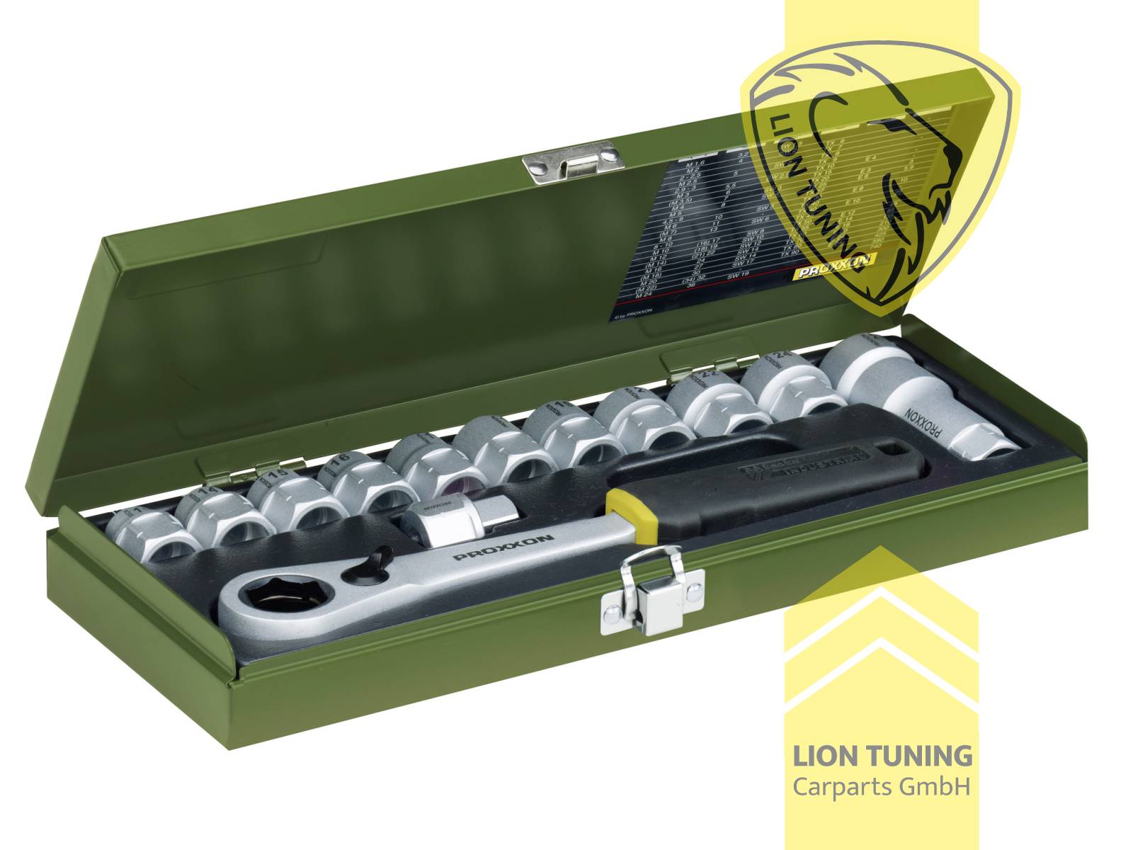 für 1/2 Zoll Vierkantantrieb (12,5 mm), silber, 1/2 Zoll, Proxxon, Chrom-Vanadium-Stahl