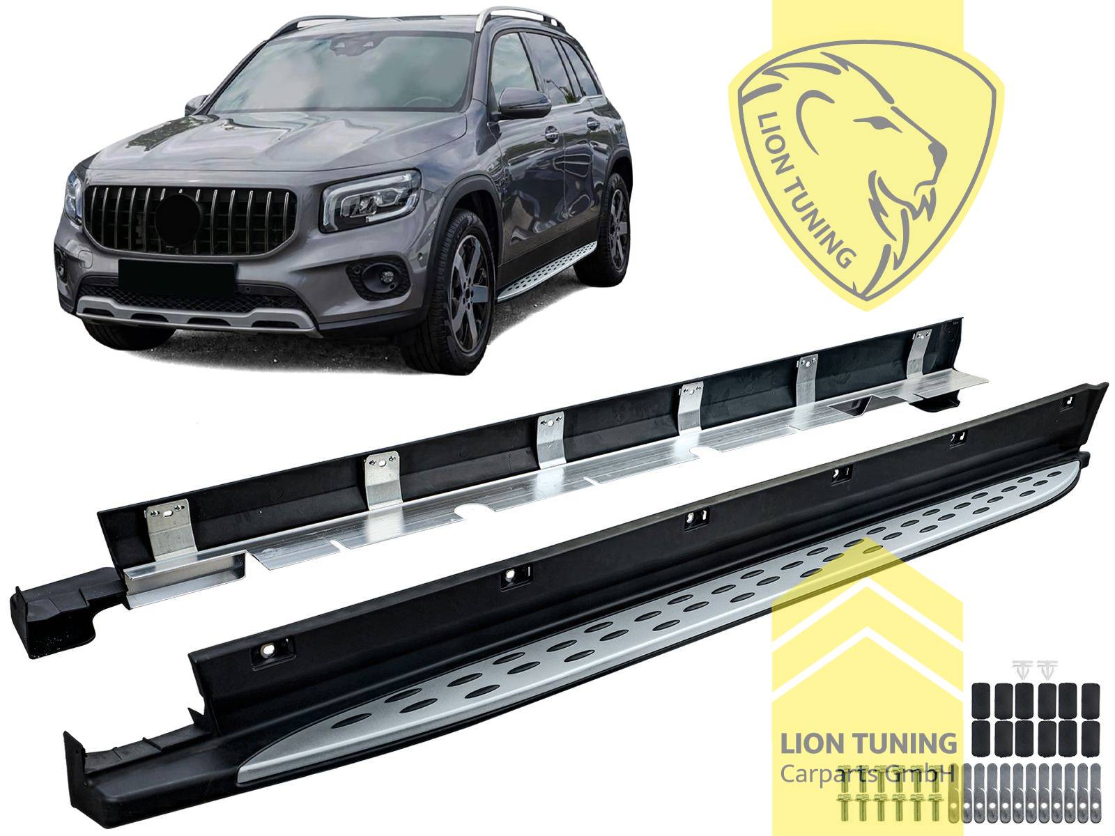 Ersatzteile von äquivalenter Qualität für die Besitzer des Fahrzeugs (entspr. EU-Verordnung 46/2010), Lieferung inkl. Anbaumaterial, PP Kunststoff / Aluminium
