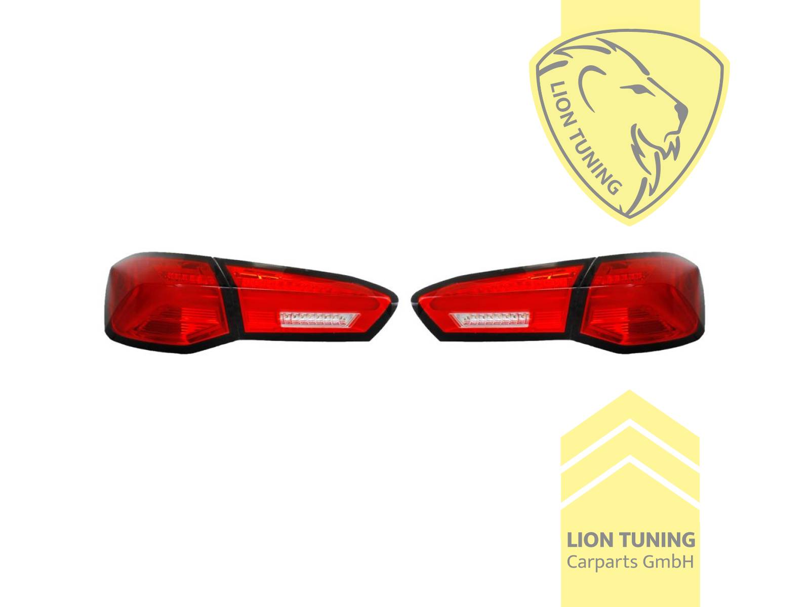 dynamischer LED Blinker, LED, rot, weiss, Eintragungsfrei / mit E-Prüfzeichen