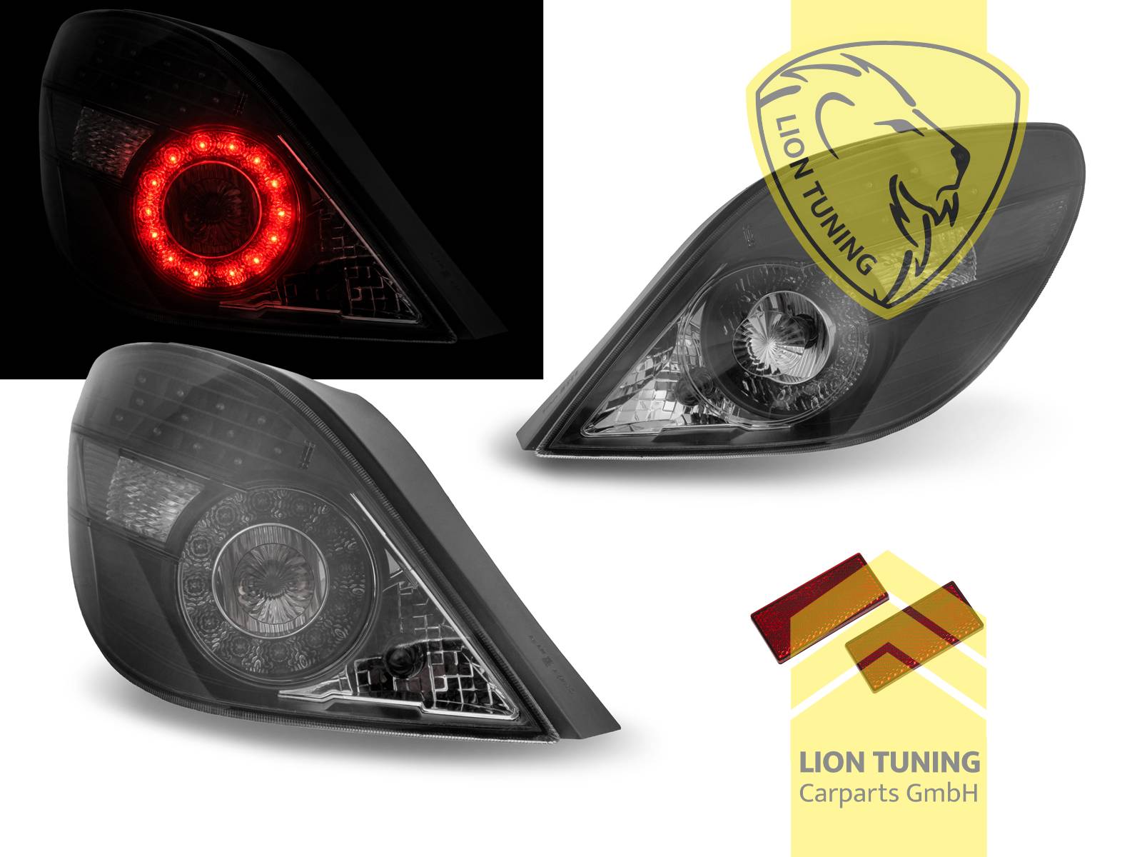 LED, schwarz, smoke, Blinkerbirnen BAU15S, Eintragungsfrei / mit E-Prüfzeichen