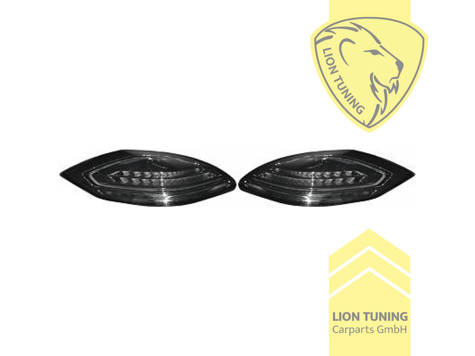 dynamischer LED Blinker, LED, schwarz, smoke, Eintragungsfrei / mit E-Prüfzeichen