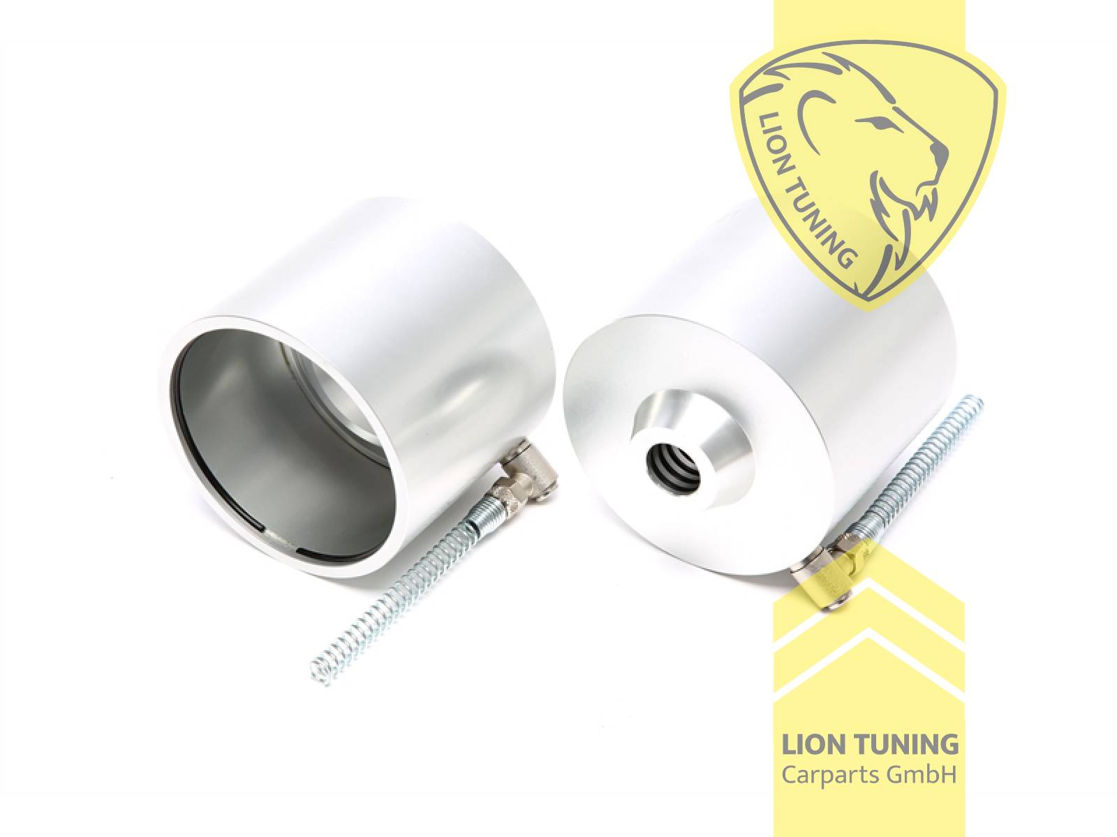 nur passend bei Rennsportfedern mit 60mm, nur passend für 22mm Schaft der Kolbenstange, Aluminium, Eintragungspflichtig / Teilegutachten liegt bei