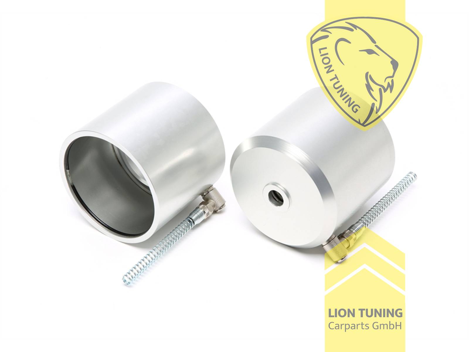nur passend bei Rennsportfedern mit 60mm, nur passend für 22mm Schaft der Kolbenstange, Aluminium, Eintragungspflichtig / Teilegutachten liegt bei
