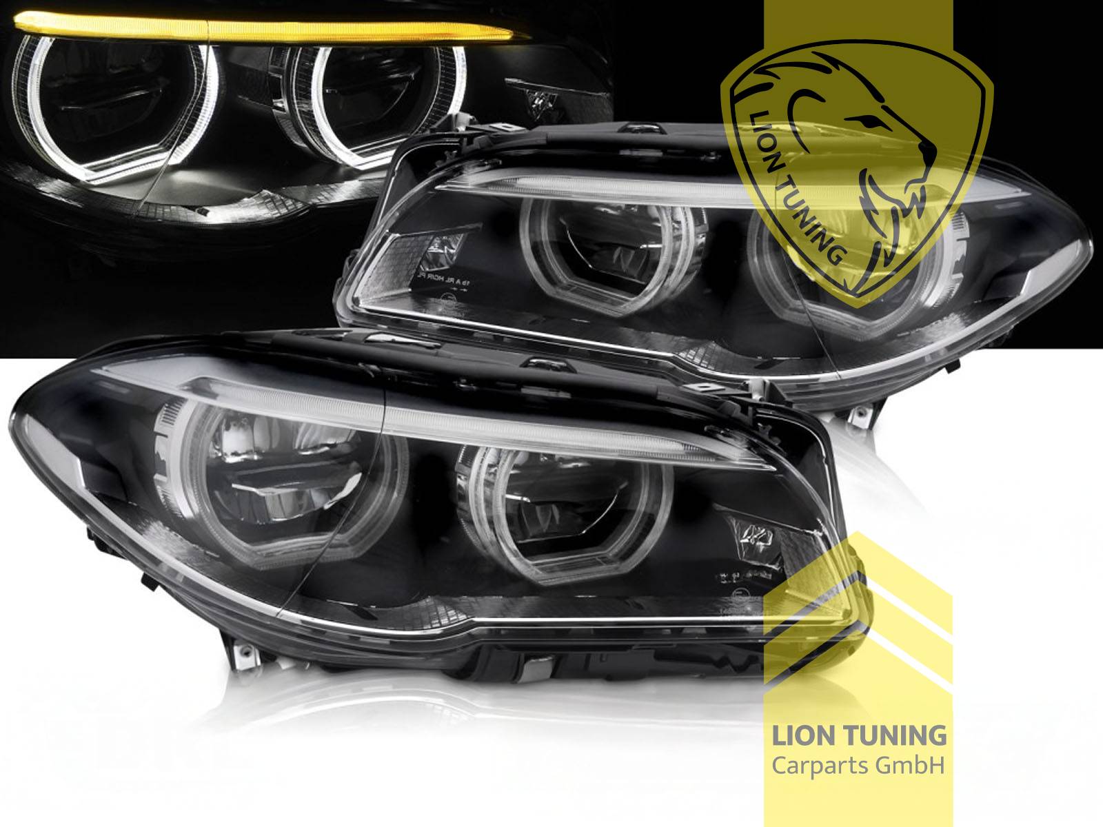 LED, schwarz, nur passend für Fahrzeuge mit original XENON Scheinwerfern, nicht für Fahrzeuge mit Kurvenlicht, nicht für Fahrzeuge mit AFS oder Night Vision, inkl. LED Tagfahrlicht, LED Abblendlicht / LED Fernlicht, Eintragungsfrei / mit E-Prüfzeichen, Eintragungsfrei / mit R87 Zulassung als Tagfahrlicht