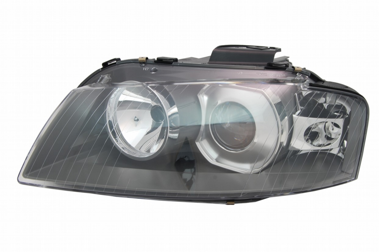 Xenon, HID, Abblendlicht D2S / Fernlicht H7, elektrisch verstellbar - Stellmotor integriert, inkl. Verschlusskappe und Lampenträger, ohne Leuchtmittel, Standard Ausführung, Eintragungsfrei / mit E-Prüfzeichen