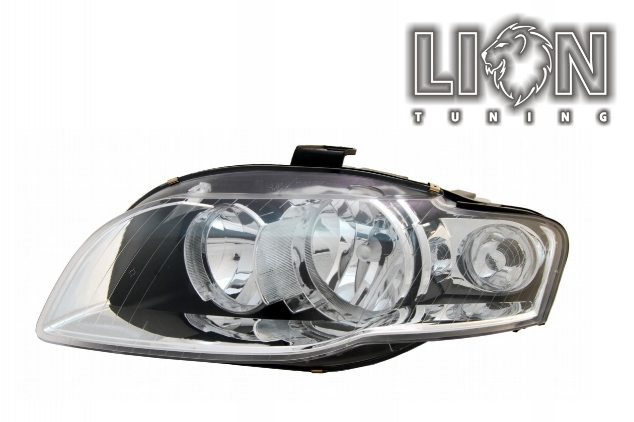 Halogen, S-Line Optik, Abblendlicht H7 / Fernlicht H7, elektrisch verstellbar - Stellmotor integriert, inkl. Verschlusskappe und Lampenträger, ohne Leuchtmittel, Eintragungsfrei / mit E-Prüfzeichen