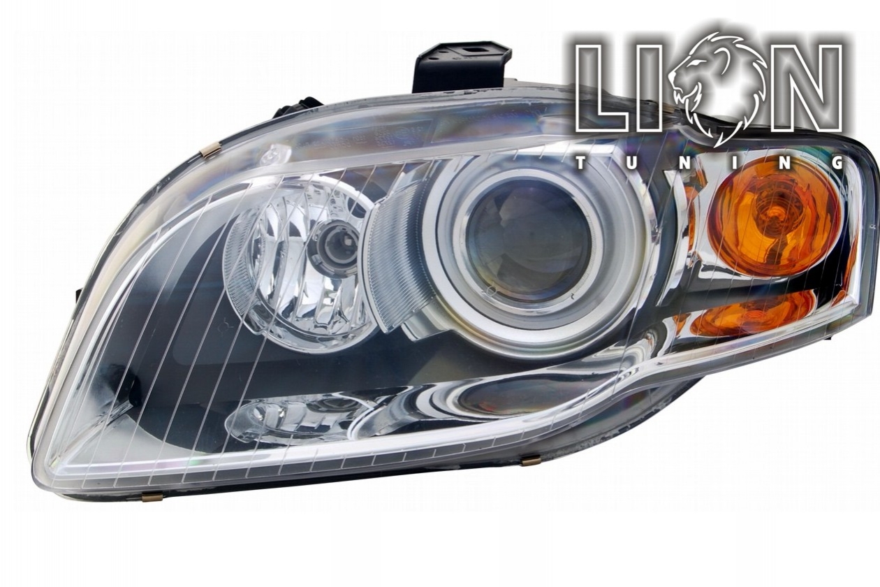 Xenon, HID, mit Tagfahrlicht, Abblendlicht und Fernlicht in einer Linse D1S, elektrisch verstellbar - Stellmotor integriert, inkl. Verschlusskappe und Lampenträger, ohne Leuchtmittel, Standard Ausführung, Eintragungsfrei / mit E-Prüfzeichen