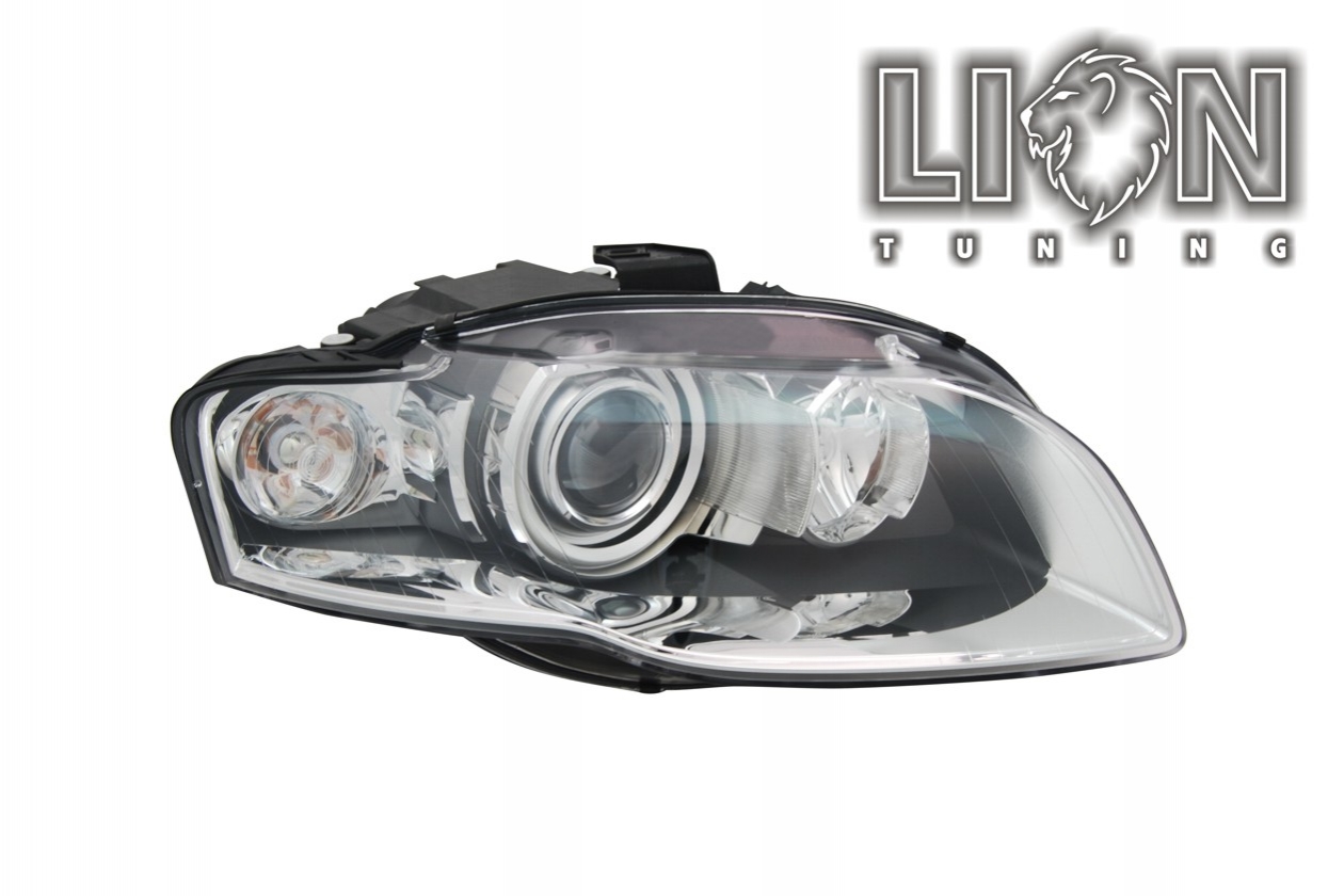 Xenon, HID, mit Tagfahrlicht, nicht für Fahrzeuge mit Kurvenlicht, Abblendlicht und Fernlicht in einer Linse D1S, elektrisch verstellbar - Stellmotor integriert, inkl. Verschlusskappe und Lampenträger, ohne Leuchtmittel, Eintragungsfrei / mit E-Prüfzeichen