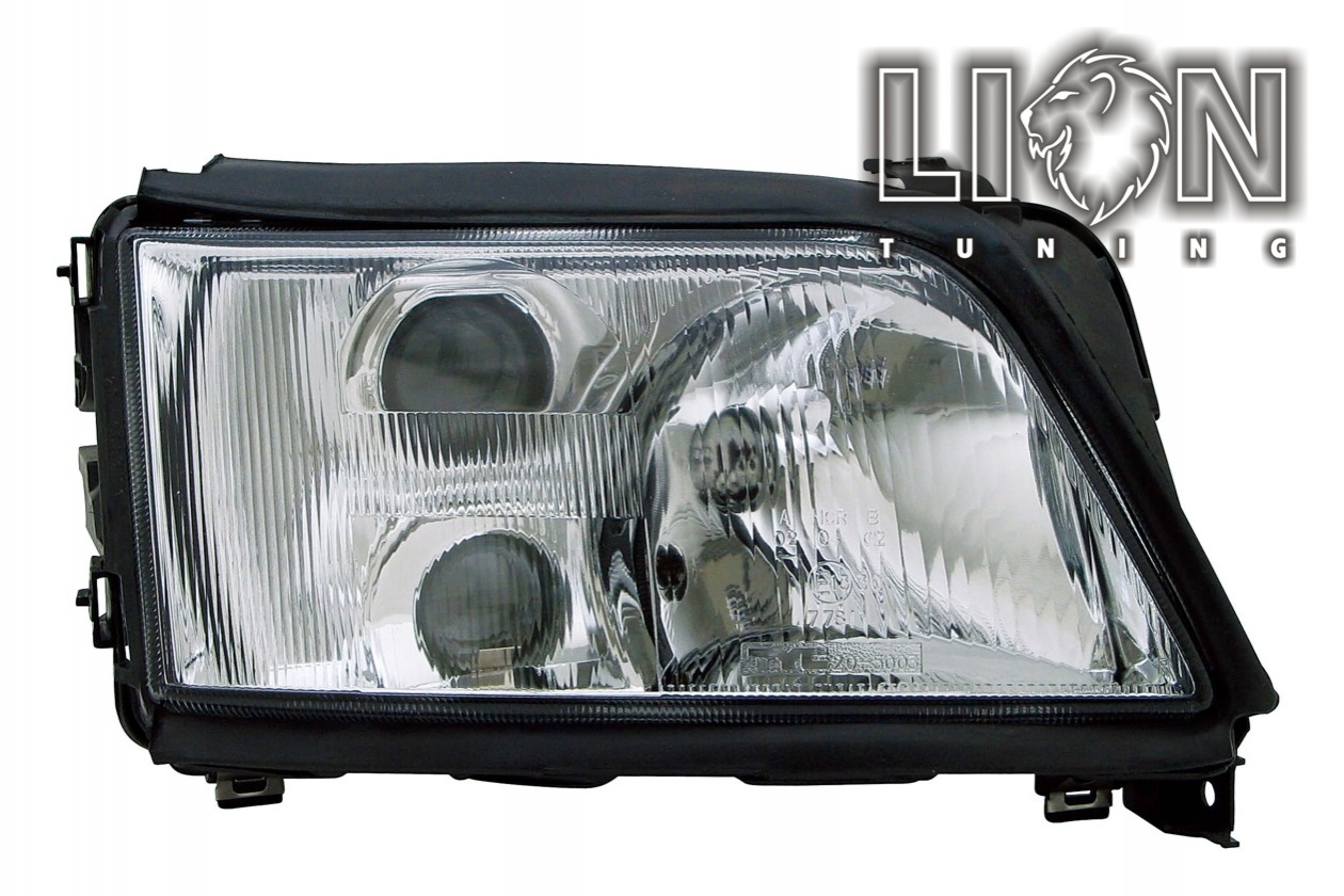 Halogen, mit Nebelscheinwerfer, Abblendlicht H1 / Fernlicht H1 / Nebelscheinwerfer H3, manuell und elektrisch verst - Motor wird vom Original übernommen, inkl. Verschlusskappe und Lampenträger (PL), ohne Leuchtmittel, Standard Ausführung, Eintragungsfrei / mit E-Prüfzeichen