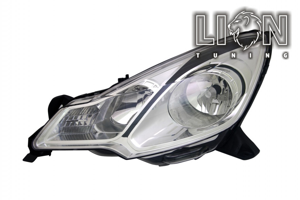 Halogen, passend für Fahrzeuge mit schwarzen Türgriffen, Abblendlicht H7 / Fernlicht H1, elektrisch verstellbar - Stellmotor integriert, inkl. Verschlusskappe und Lampenträger, ohne Leuchtmittel, Eintragungsfrei / mit E-Prüfzeichen