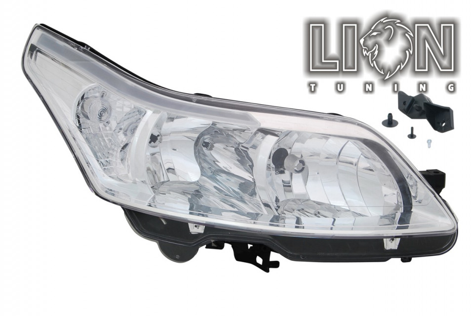 Halogen, Abblendlicht H7 / Fernlicht H1, elektrisch verstellbar - Stellmotor integriert, inkl. Scheinwerferbefestigung (6212G3), inkl. Verschlusskappe und Lampenträger, ohne Leuchtmittel, Eintragungsfrei / mit E-Prüfzeichen