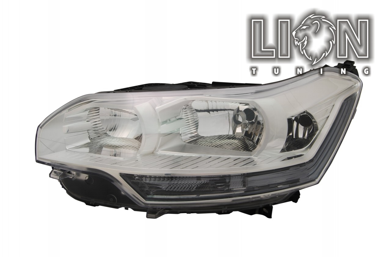 Halogen, mit Tagfahrlicht, für Fahrzeuge mit Kurvenlicht, Abblendlicht H7 / Fernlicht H7 / Kurvenlicht H1 / TFL PH24W, elektrisch verstellbar - Stellmotor integriert, inkl. Verschlusskappe und Lampenträger, ohne Leuchtmittel, Eintragungsfrei / mit E-Prüfzeichen