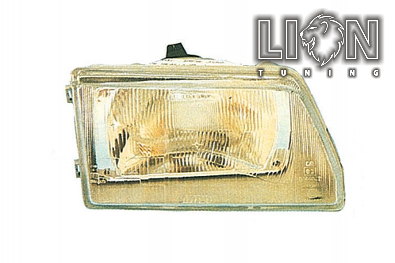 Halogen, Mit Adapter für R2 Birnen (alternativ zu H4 Birnen), Abblendlicht und Fernlicht H4, manuell verstellbar, inkl. Verschlusskappe und Lampenträger, ohne Leuchtmittel, Standard Ausführung, Eintragungsfrei / mit E-Prüfzeichen