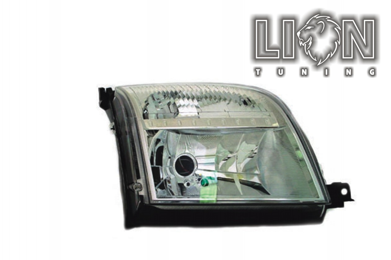 Halogen, Abblendlicht und Fernlicht H4, elektrisch verstellbar - Stellmotor integriert, inkl. Verschlusskappe und Lampenträger, ohne Leuchtmittel, Standard Ausführung, Eintragungsfrei / mit E-Prüfzeichen