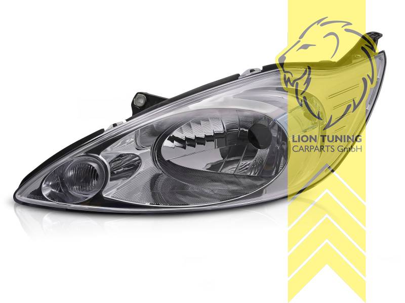 Halogen, Abblendlicht und Fernlicht H4, elektrisch verstellbar - Stellmotor integriert, inkl. Verschlusskappe und Lampenträger, ohne Leuchtmittel, Standard Ausführung, Eintragungsfrei / mit E-Prüfzeichen