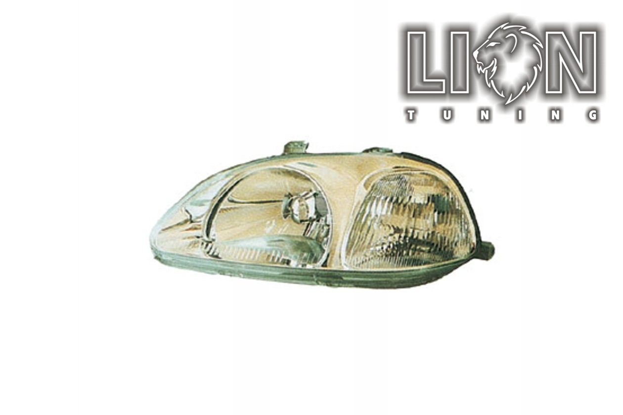 Halogen, Abblendlicht und Fernlicht H4, elektrisch verstellbar - Stellmotor wird vom Original übernommen, ohne Lampenträger / Leuchtmittel (werden vom Original übernommen), Eintragungsfrei / mit E-Prüfzeichen