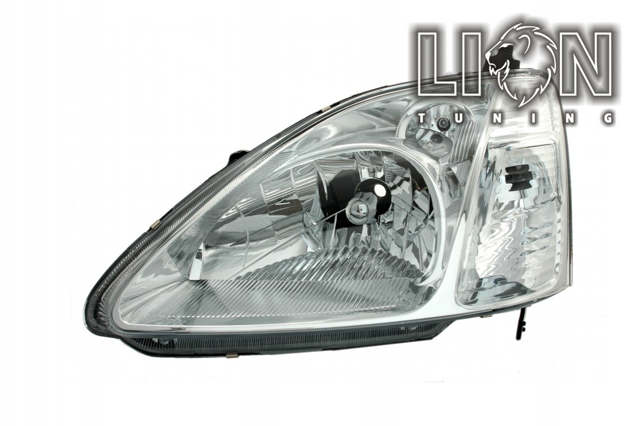 Halogen, Abblendlicht und Fernlicht H4, elektrisch verstellbar - Stellmotor integriert, inkl. Verschlusskappe und Lampenträger, ohne Leuchtmittel, Standard Ausführung, Eintragungsfrei / mit E-Prüfzeichen