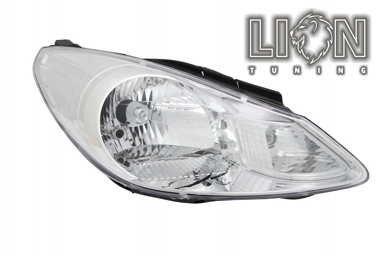 Halogen, Abblendlicht und Fernlicht H4, elektrisch verstellbar - Stellmotor integriert, inkl. Verschlusskappe und Lampenträger, ohne Leuchtmittel, Standard Ausführung, Eintragungsfrei / mit E-Prüfzeichen