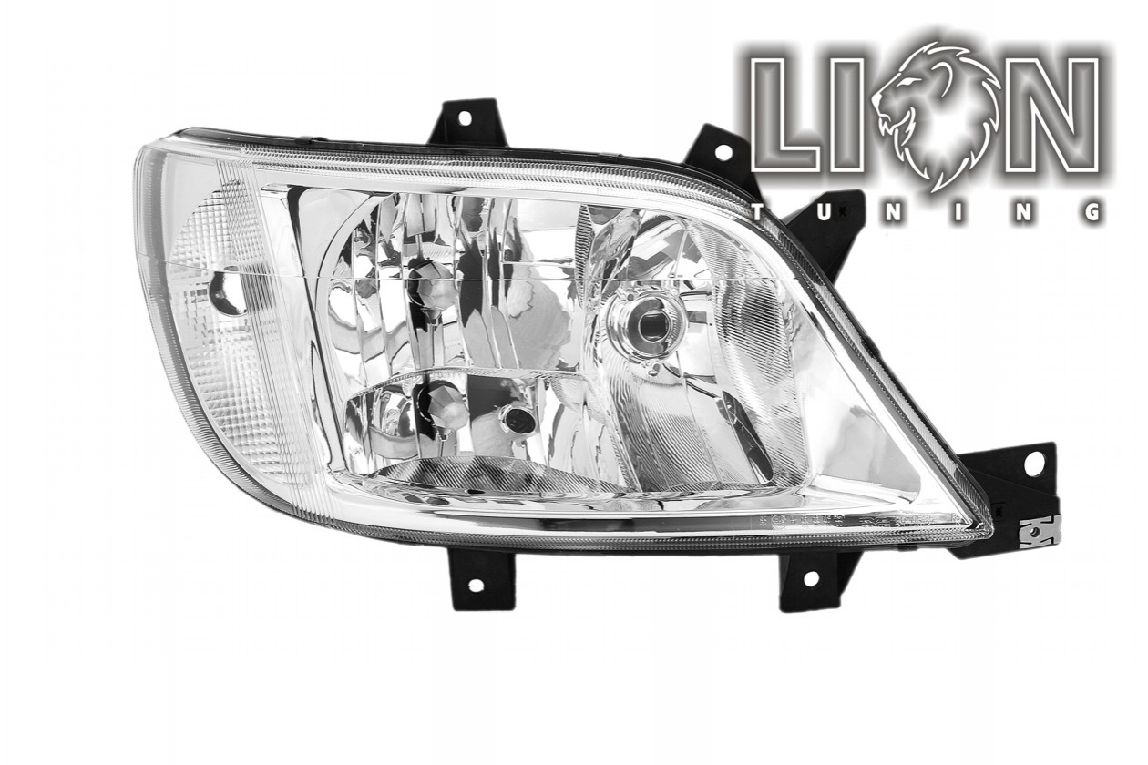 Halogen, mit Nebelscheinwerfer, Abblendlicht H7 / Fernlicht H7 / Nebelscheinwerfer H3, elektrisch verstellbar - Stellmotor wird vom Original übernommen, inkl. Verschlusskappe und Lampenträger, ohne Leuchtmittel, Eintragungsfrei / mit E-Prüfzeichen