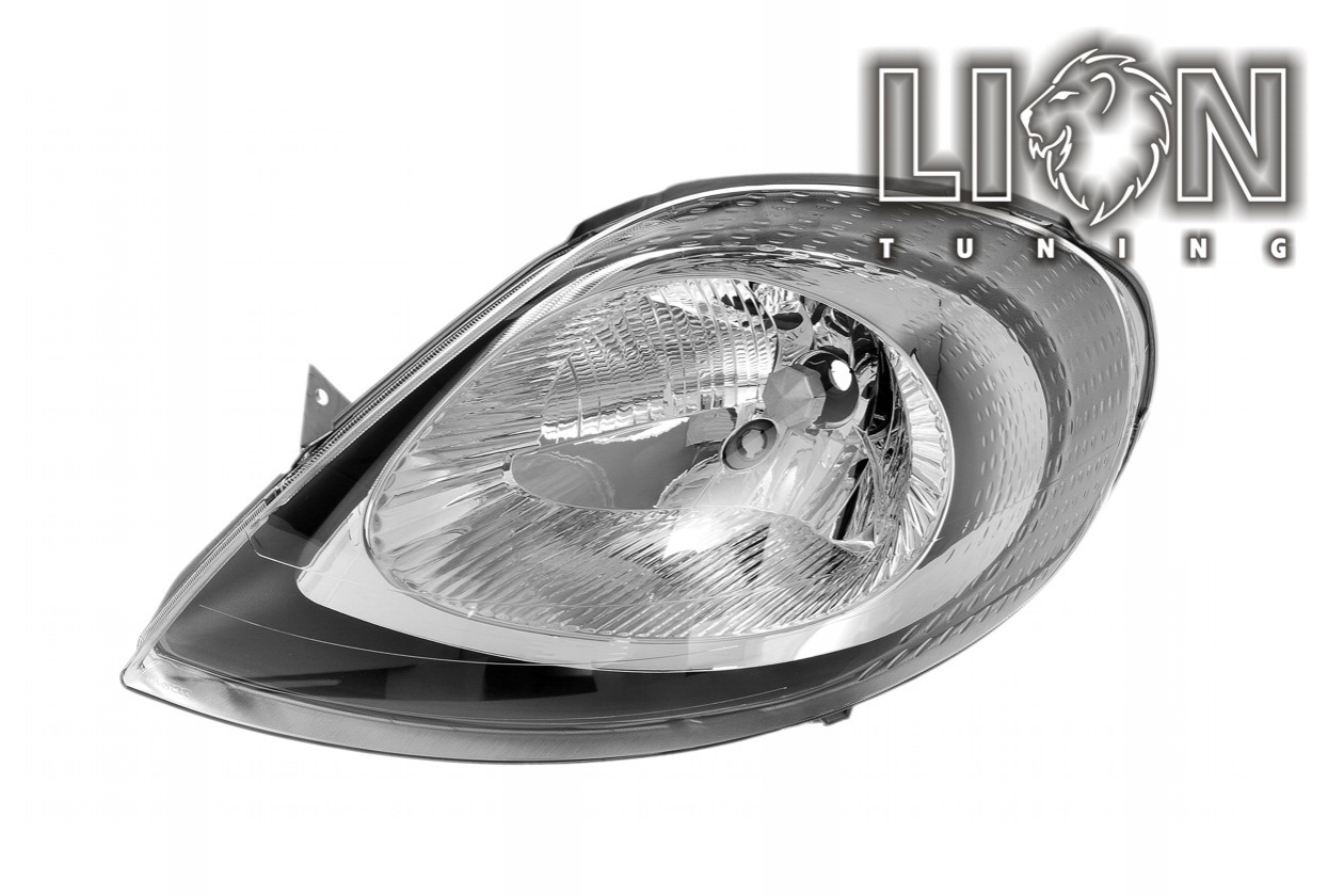 Halogen, Abblendlicht und Fernlicht H4, elektrisch verstellbar - Stellmotor wird vom Original übernommen, inkl. Verschlusskappe und Lampenträger, ohne Leuchtmittel, Standard Ausführung, Eintragungsfrei / mit E-Prüfzeichen