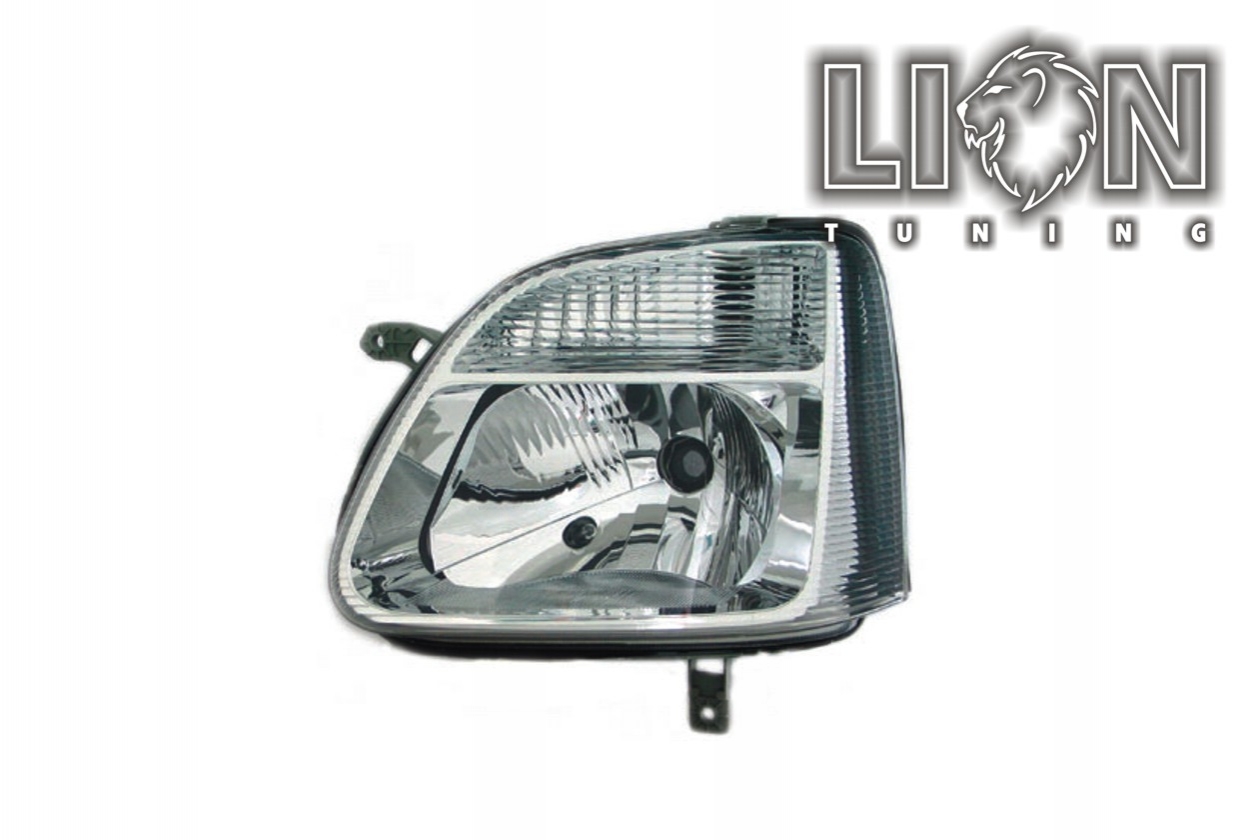 Halogen, Abblendlicht und Fernlicht H4, elektrisch verstellbar - Stellmotor wird vom Original übernommen, inkl. Verschlusskappe und Lampenträger, ohne Leuchtmittel, Standard Ausführung, Eintragungsfrei / mit E-Prüfzeichen