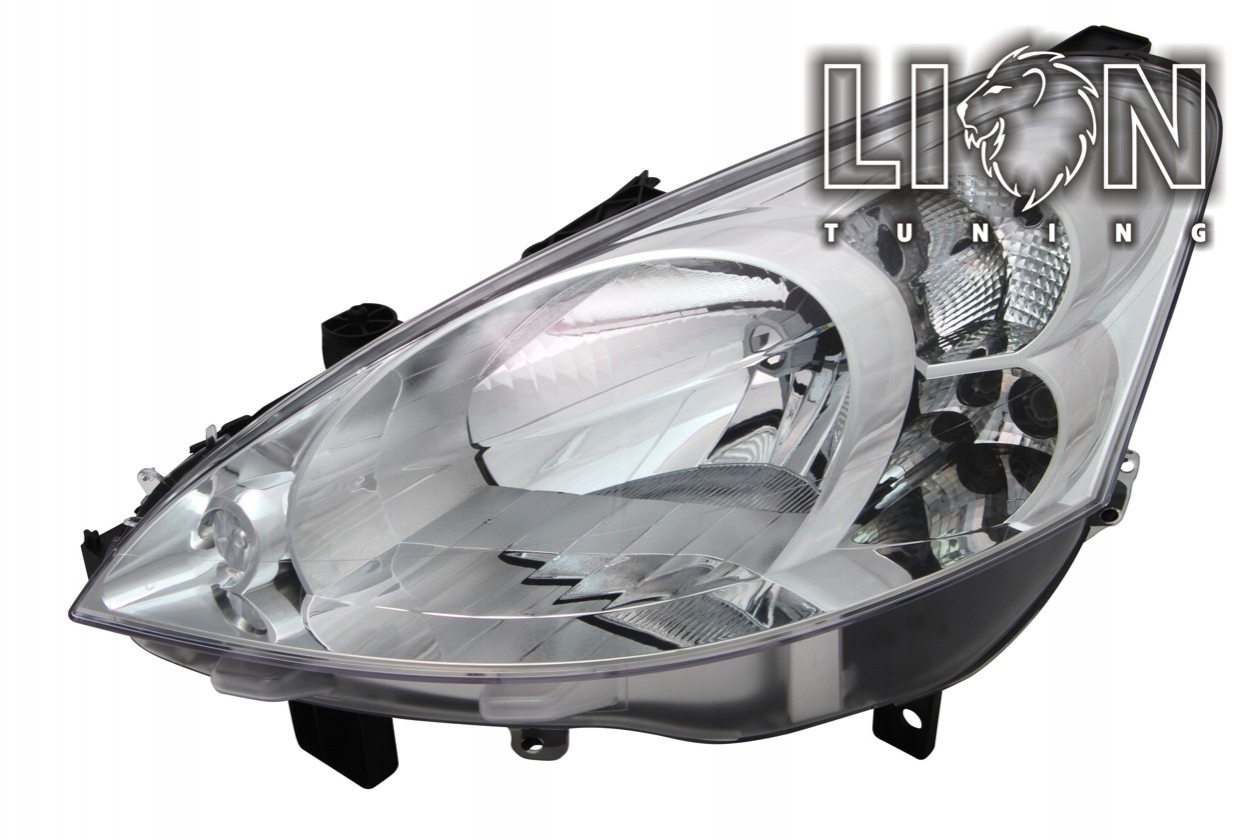 Halogen, Abblendlicht und Fernlicht H4, elektrisch verstellbar - Stellmotor integriert, inkl. Verschlusskappe und Lampenträger, ohne Leuchtmittel, Standard Ausführung, Eintragungsfrei / mit E-Prüfzeichen