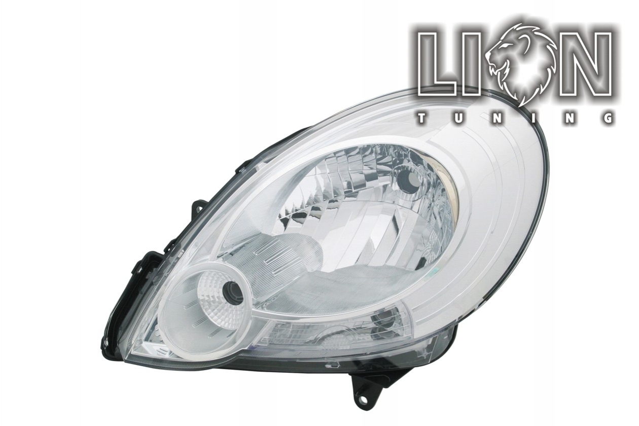 Halogen, Abblendlicht und Fernlicht H4, elektrisch verstellbar - Stellmotor integriert, inkl. Verschlusskappe und Lampenträger, ohne Leuchtmittel, Standard Ausführung, Eintragungsfrei / mit E-Prüfzeichen