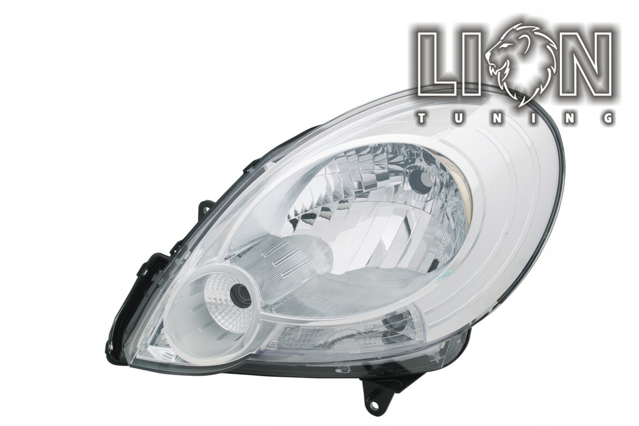 Halogen, Abblendlicht und Fernlicht H4, elektrisch verstellbar - Stellmotor wird vom Original übernommen, inkl. Verschlusskappe und Lampenträger, ohne Leuchtmittel, Eintragungsfrei / mit E-Prüfzeichen