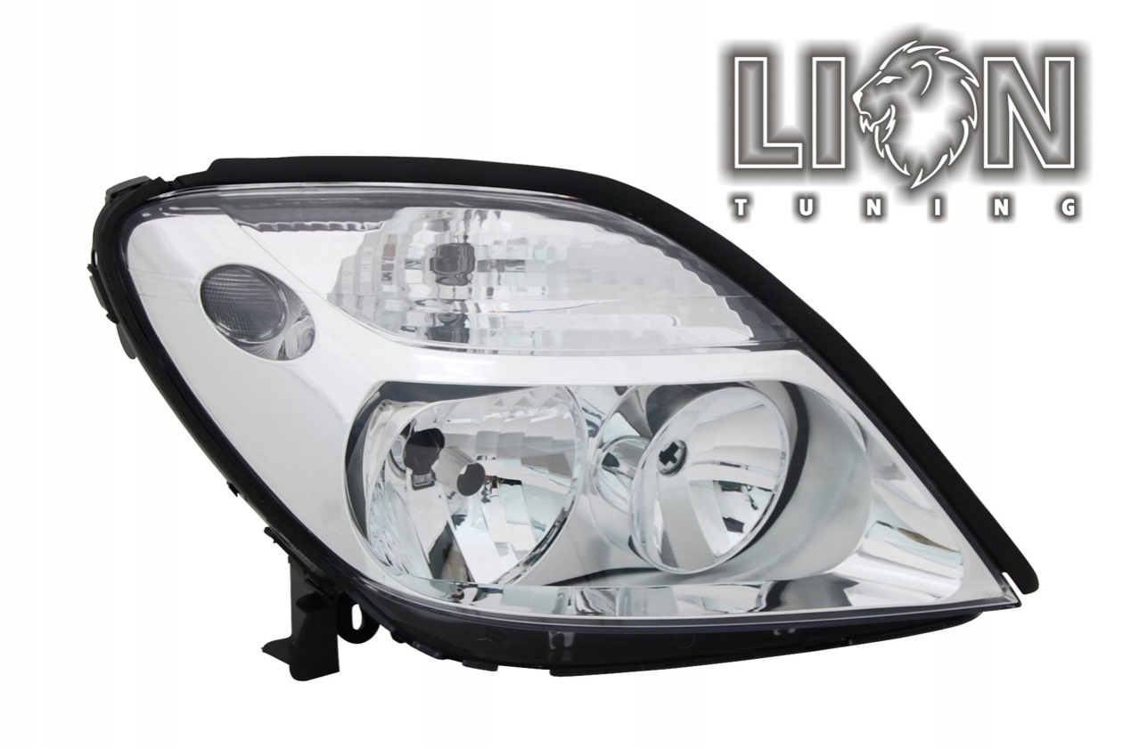 Halogen, Abblendlicht H7 / Fernlicht H1, elektrisch verstellbar - Stellmotor wird vom Original übernommen, inkl. Verschlusskappe und Lampenträger, ohne Leuchtmittel, Standard Ausführung, Eintragungsfrei / mit E-Prüfzeichen