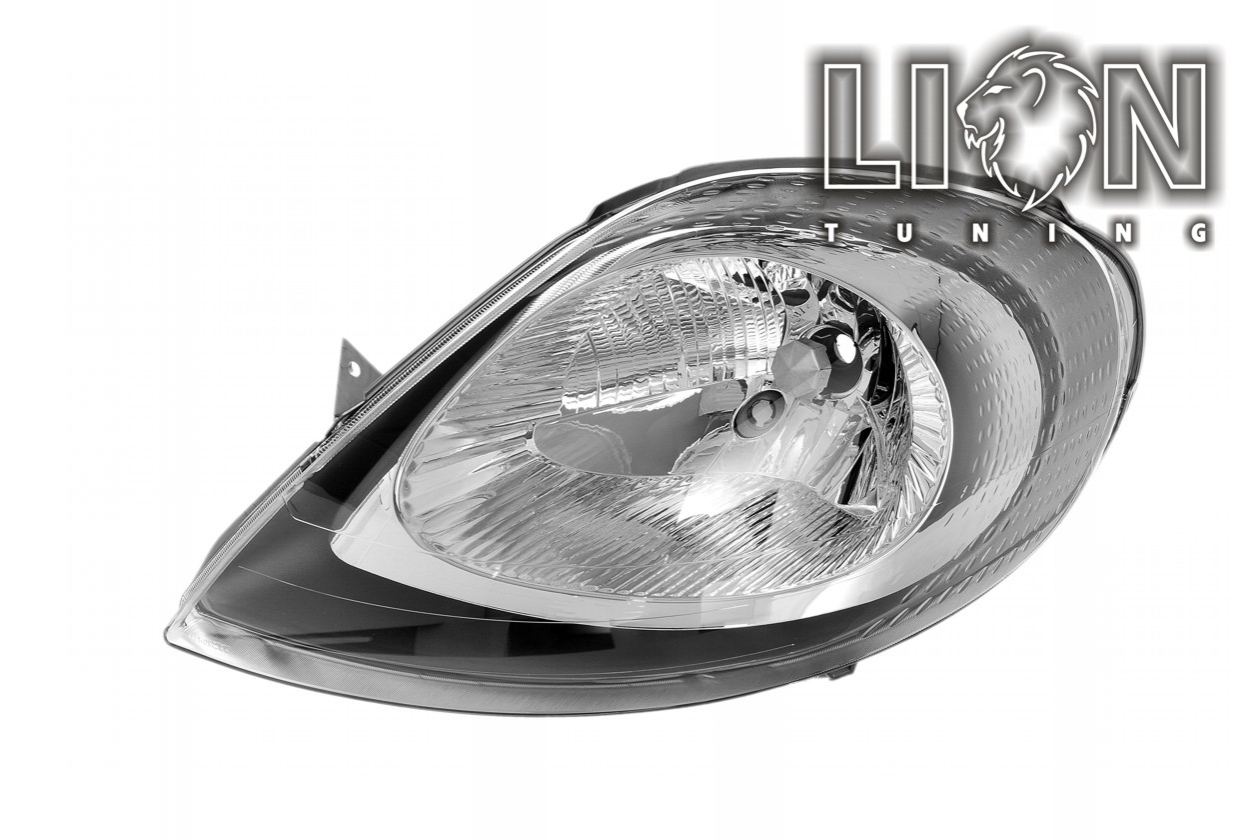 Halogen, Abblendlicht und Fernlicht H4, elektrisch verstellbar - Stellmotor wird vom Original übernommen, inkl. Verschlusskappe und Lampenträger, ohne Leuchtmittel, Standard Ausführung, Eintragungsfrei / mit E-Prüfzeichen