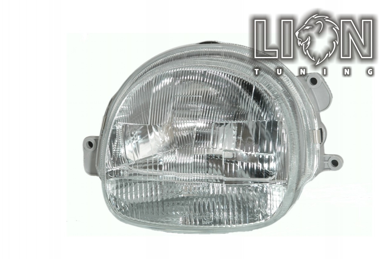 Halogen, Abblendlicht und Fernlicht H4, elektrisch verstellbar - Stellmotor wird vom Original übernommen, inkl. Verschlusskappe und Lampenträger (PL), ohne Leuchtmittel, Standard Ausführung, Eintragungsfrei / mit E-Prüfzeichen