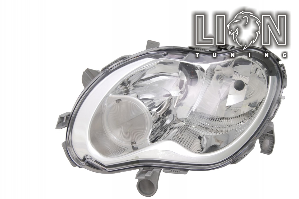 Halogen, Abblendlicht H7 / Fernlicht H1, elektrisch verstellbar - Stellmotor integriert, inkl. Verschlusskappe und Lampenträger, ohne Leuchtmittel, Standard Ausführung, Eintragungsfrei / mit E-Prüfzeichen