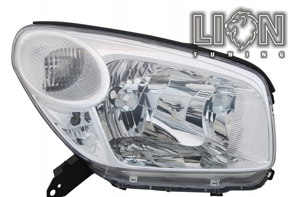 Halogen, Abblendlicht und Fernlicht H4, elektrisch verstellbar - Stellmotor integriert, inkl. Verschlusskappe und Lampenträger, ohne Leuchtmittel, Eintragungsfrei / mit E-Prüfzeichen