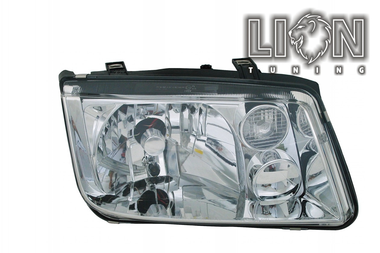 Halogen, Abblendlicht und Fernlicht H4, elektrisch verstellbar - Stellmotor wird vom Original übernommen, inkl. Verschlusskappe und Lampenträger (PL), ohne Leuchtmittel, Eintragungsfrei / mit E-Prüfzeichen