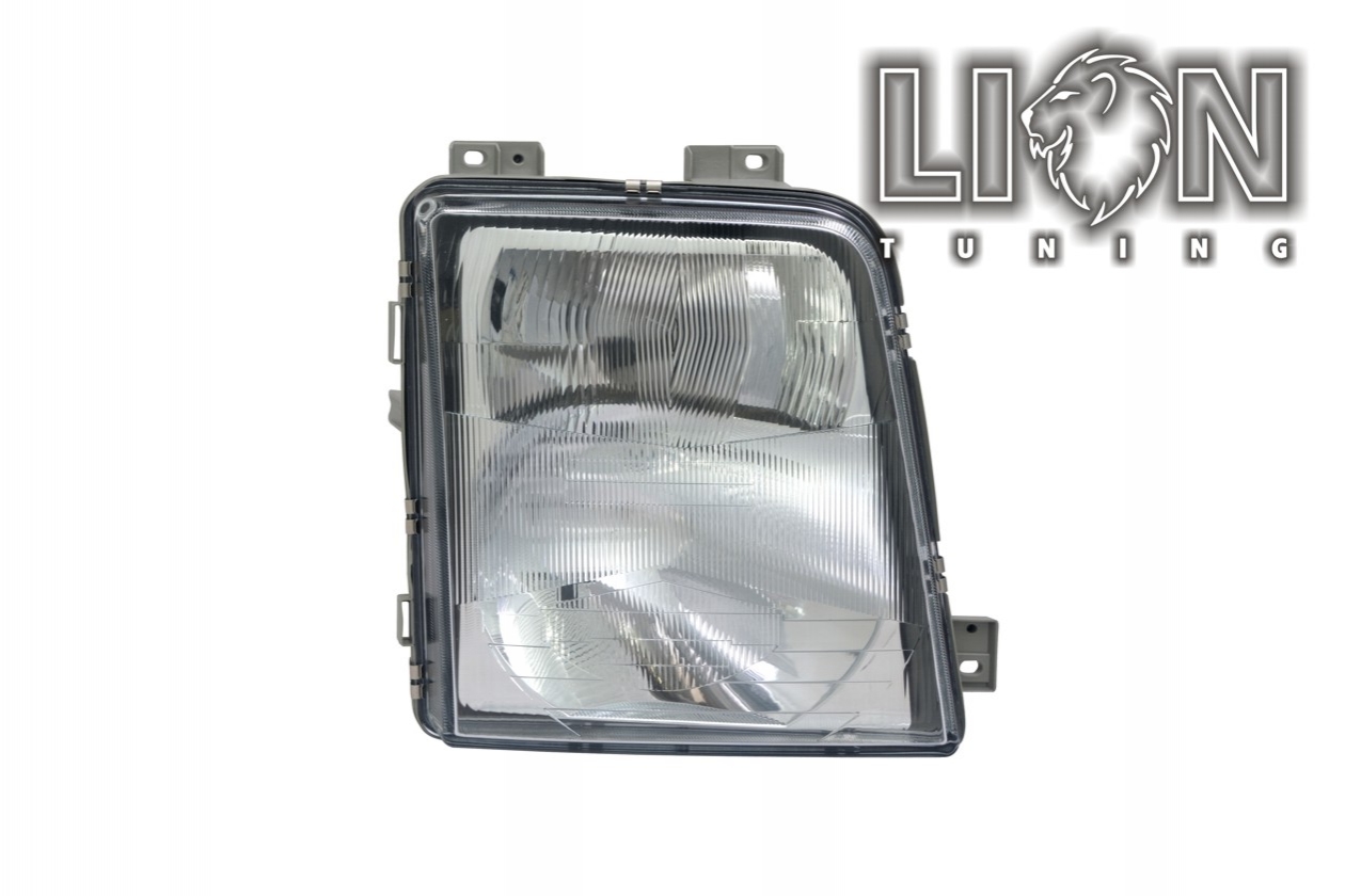 Halogen, Abblendlicht H1 / Fernlicht H1, pneumatische Verstellung - wie Original, inkl. Verschlusskappe und Lampenträger, ohne Leuchtmittel, Standard Ausführung, Eintragungsfrei / mit E-Prüfzeichen