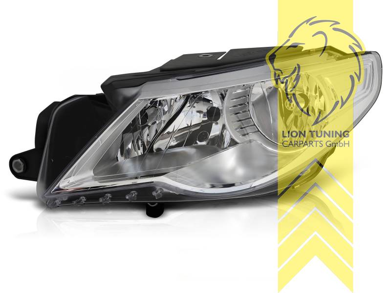 Halogen, für Fahrzeuge mit Kurvenlicht, Abblendlicht H7 / Fernlicht H7 / Nebelscheinwerfer H7, elektrisch verstellbar - Stellmotor integriert, inkl. Verschlusskappe und Lampenträger, ohne Leuchtmittel, Standard Ausführung, Eintragungsfrei / mit E-Prüfzeichen