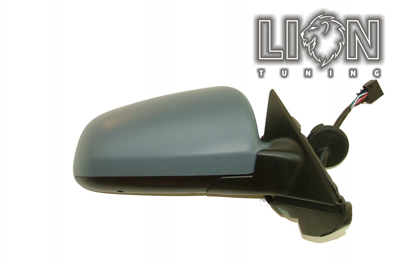 Beheizbar, Elektrisch einklappbar, Elektrisch, grau, nur passend für 3-Türer, grundiert, convex, Eintragungsfrei / keine Eintragung nötig