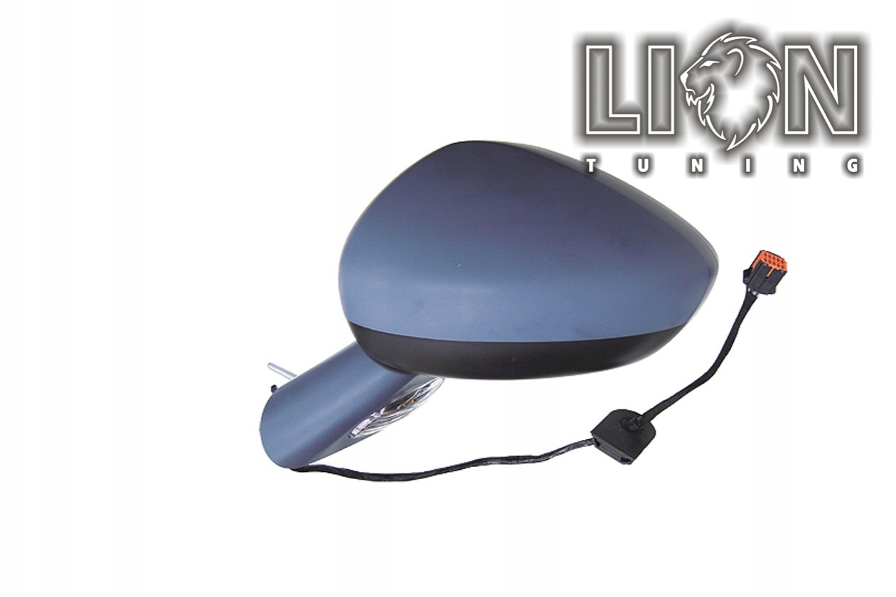 Beheizbar, mit Blinkleuchte, Elektrisch, grau, grundiert, convex, Eintragungsfrei / keine Eintragung nötig