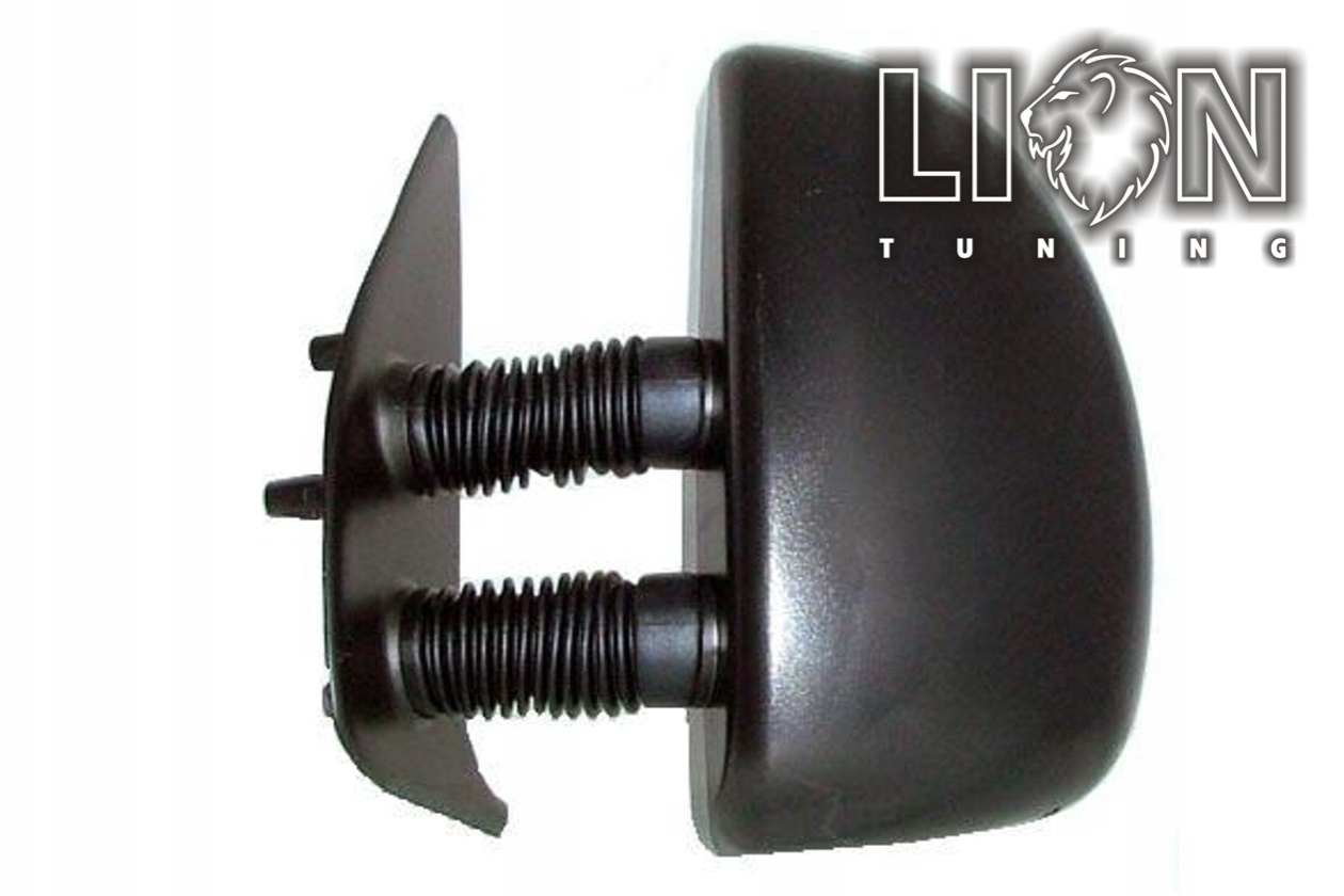 Mechanisch, schwarz, langer Spiegelarm / 130mm, convex, Eintragungsfrei / keine Eintragung nötig