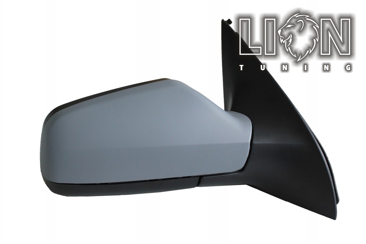 Beheizbar, Elektrisch, grau, nicht passend für Coupe / Cabrio, grundiert, convex, Eintragungsfrei / keine Eintragung nötig