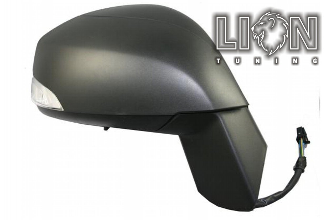 mit Blinkleuchte, Beheizbar, Elektrisch, grau, grau lackierfähig / vorgrundierte Spiegelkappe, grundiert, convex, Eintragungsfrei / keine Eintragung nötig